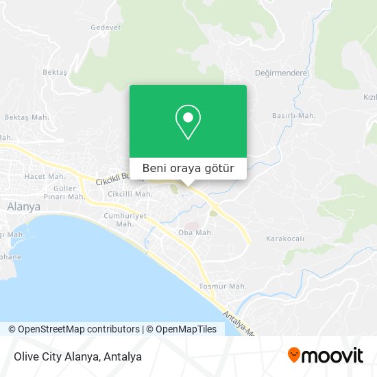 Olive City Alanya harita