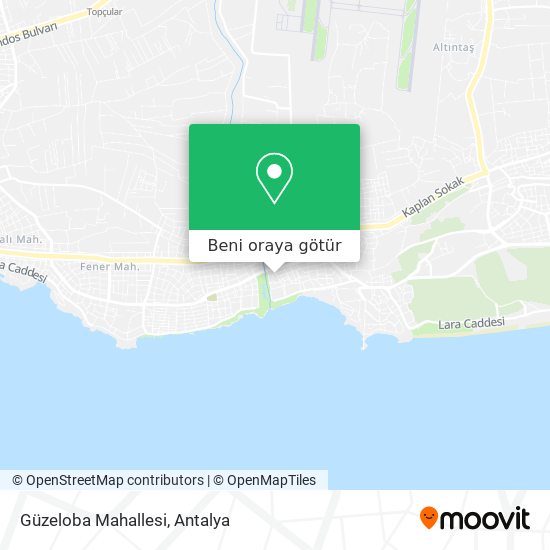 Güzeloba Mahallesi harita