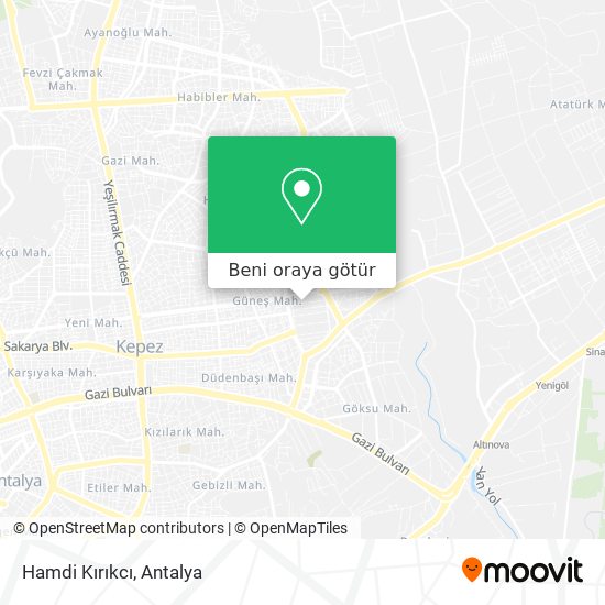 Hamdi Kırıkcı harita