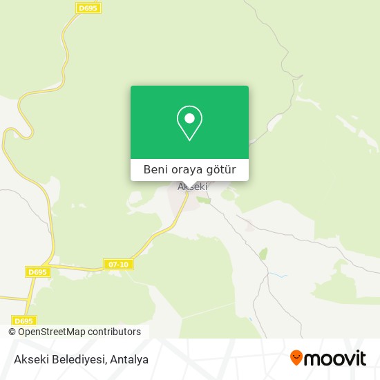 Akseki Belediyesi harita