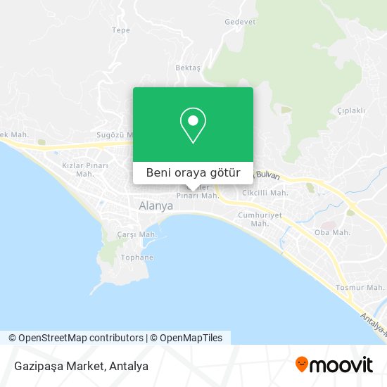 Gazipaşa Market harita