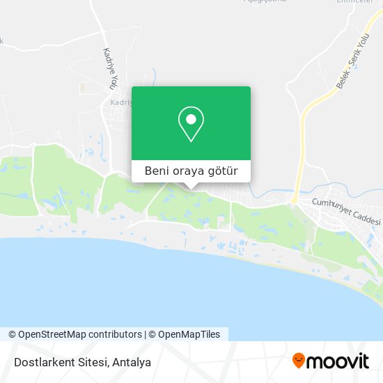 Dostlarkent Sitesi harita