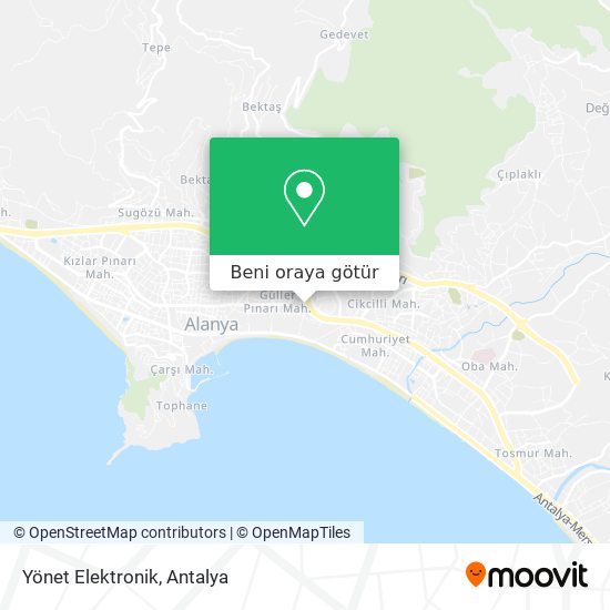 Yönet Elektronik harita