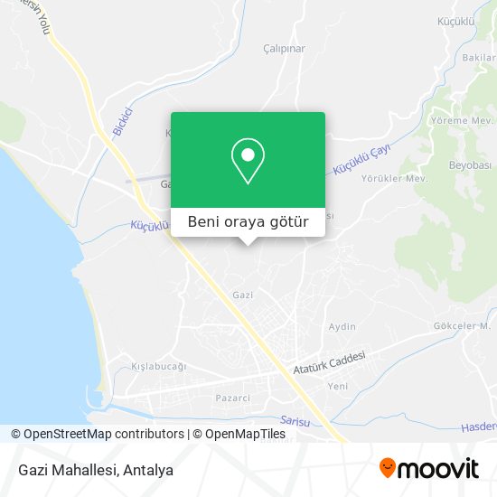 Gazi Mahallesi harita