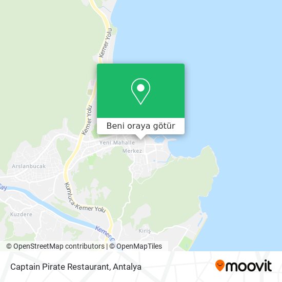 Captain Pirate Restaurant harita