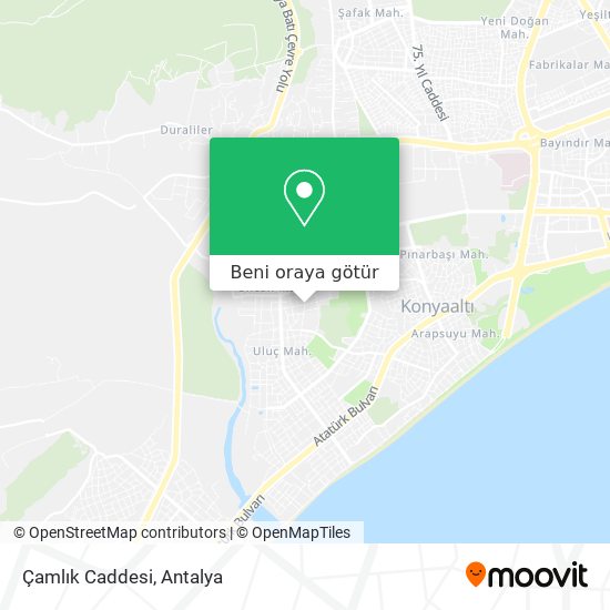 Çamlık Caddesi harita