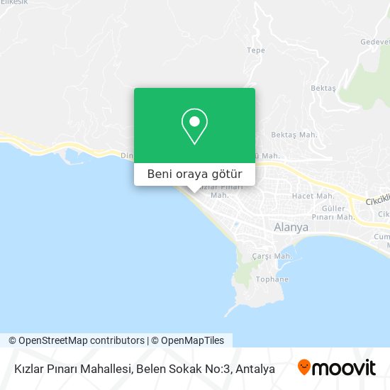 Kızlar Pınarı Mahallesi, Belen Sokak No:3 harita