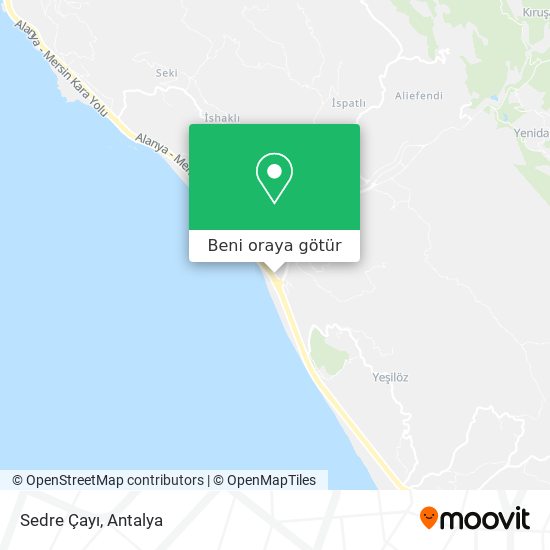 Sedre Çayı harita