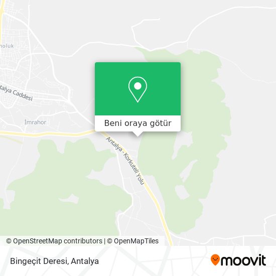 Bingeçit Deresi harita