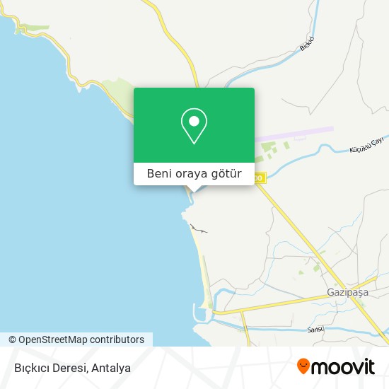Bıçkıcı Deresi harita
