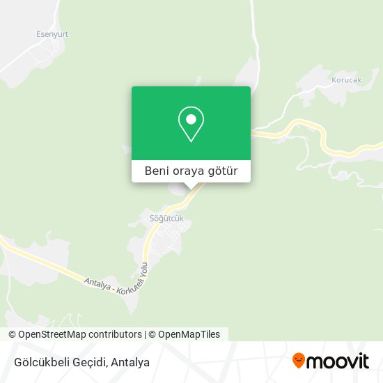 Gölcükbeli Geçidi harita