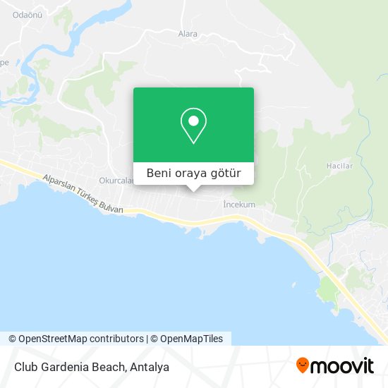 Club Gardenia Beach harita