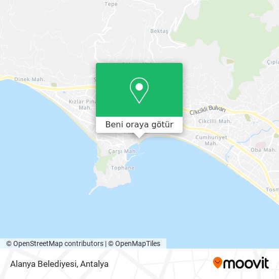 Alanya Belediyesi harita