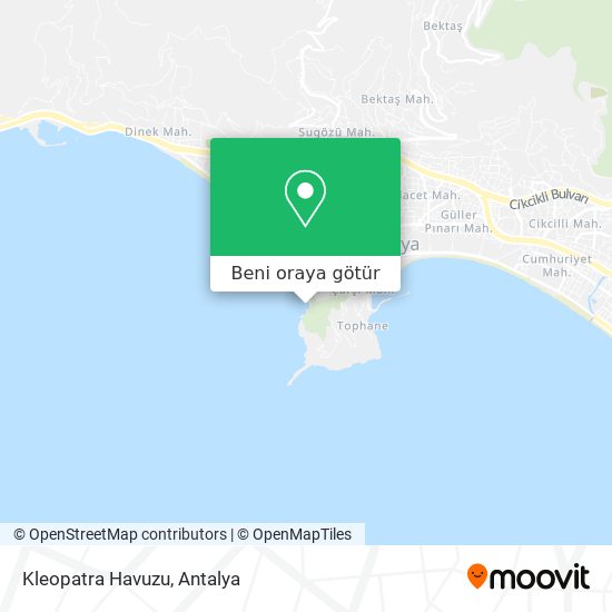Kleopatra Havuzu harita