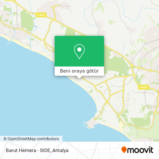 Barut Hemera - SIDE harita