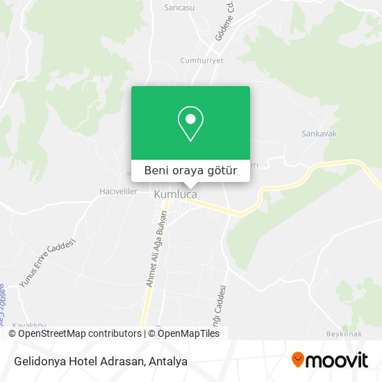 Gelidonya Hotel Adrasan harita