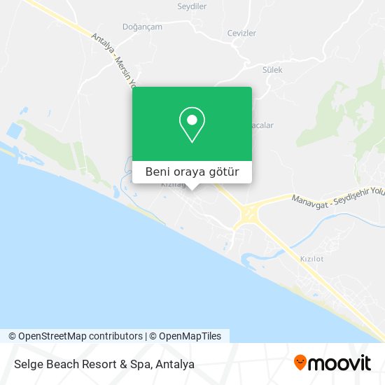 Selge Beach Resort & Spa harita