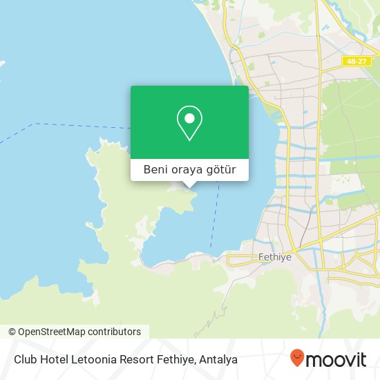 Club Hotel Letoonia Resort Fethiye harita