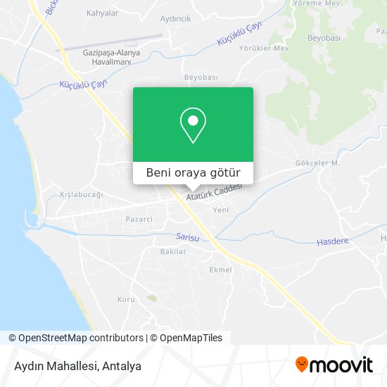 Aydın Mahallesi harita