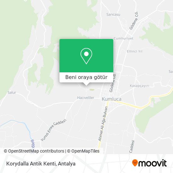 Korydalla Antik Kenti harita