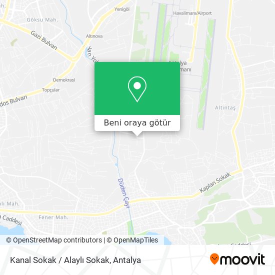 Kanal Sokak / Alaylı Sokak harita