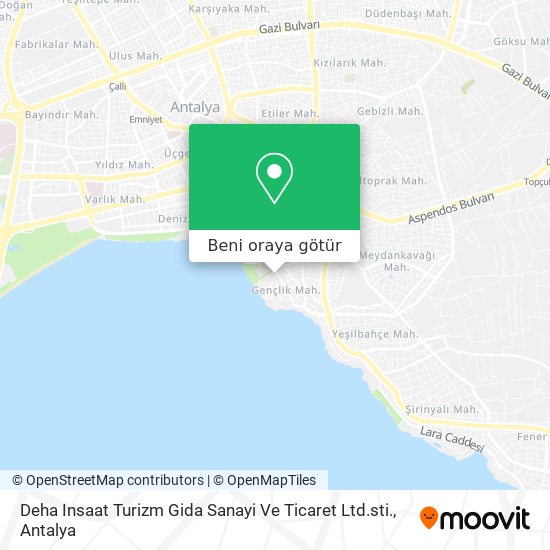 Deha Insaat Turizm Gida Sanayi Ve Ticaret Ltd.sti. harita