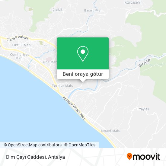 Dim Çayı Caddesi harita