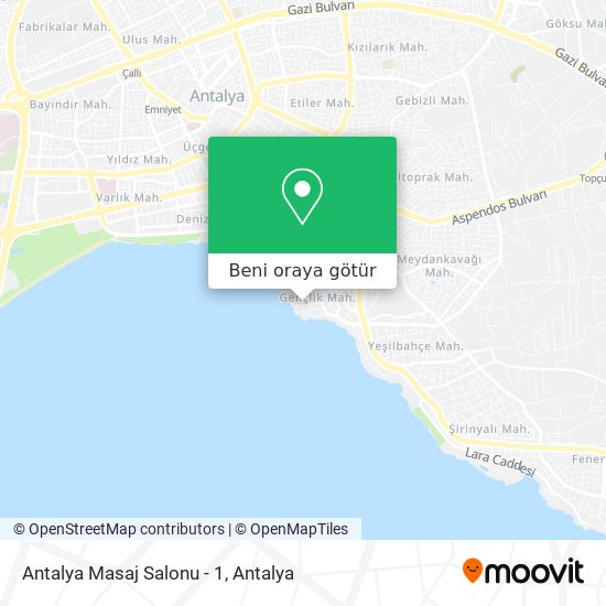 Antalya Masaj Salonu - 1 harita