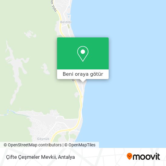 Çifte Çeşmeler Mevkii harita
