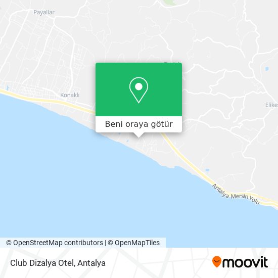 Club Dizalya Otel harita