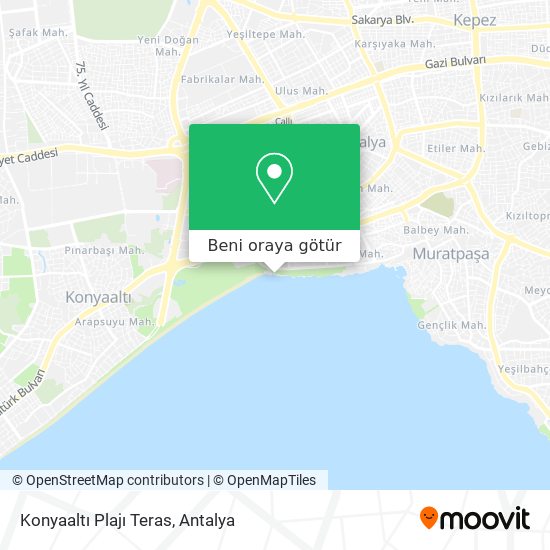Konyaaltı Plajı Teras harita