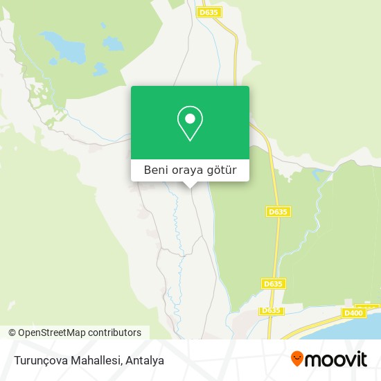 Turunçova Mahallesi harita