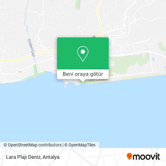 Lara Plajı Deniz harita