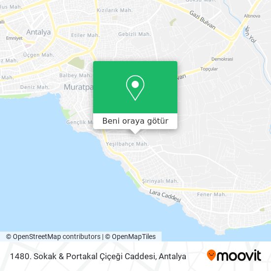 1480. Sokak & Portakal Çiçeği Caddesi harita