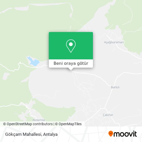 Gökçam Mahallesi harita