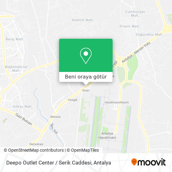 Deepo Outlet Center / Serik Caddesi harita