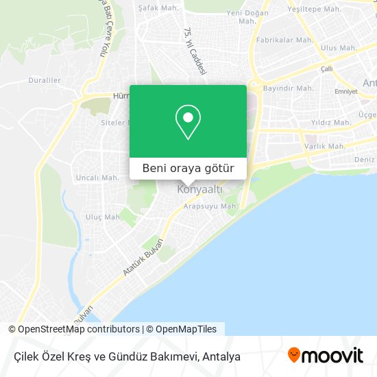 Çilek Özel Kreş ve Gündüz Bakımevi harita