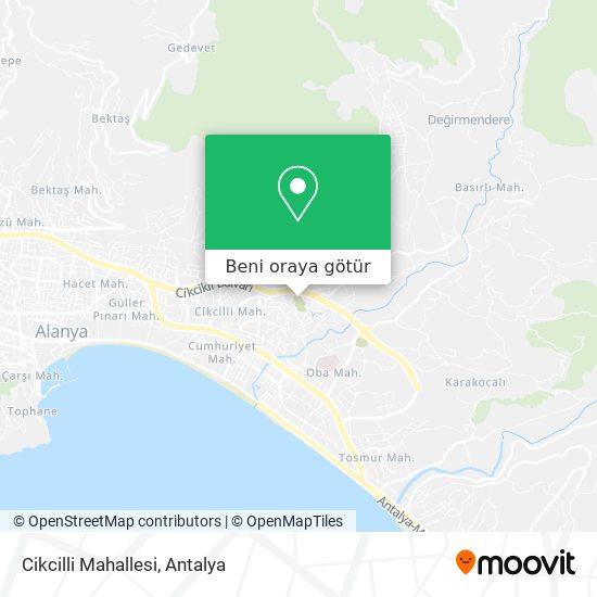 Cikcilli Mahallesi harita