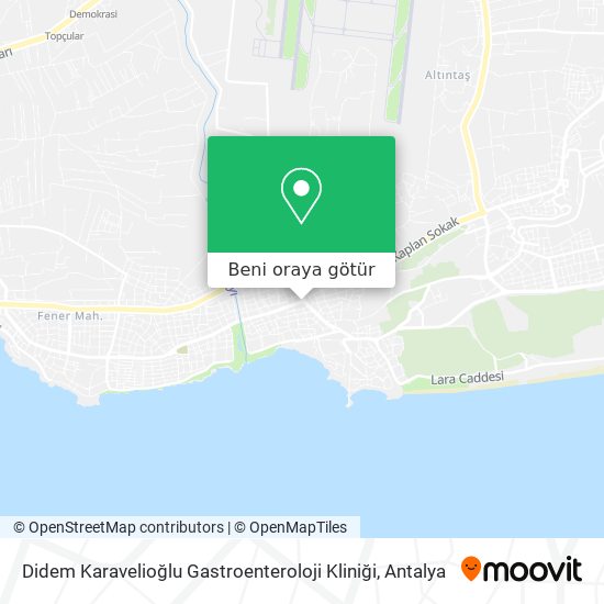 Didem Karavelioğlu Gastroenteroloji Kliniği harita