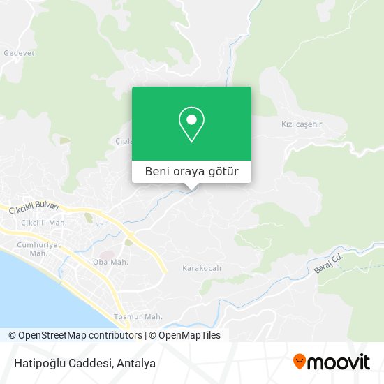 Hatipoğlu Caddesi harita
