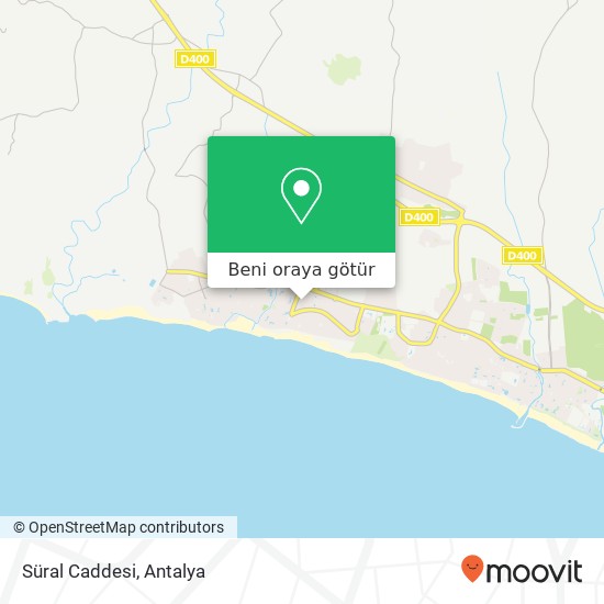 Süral Caddesi harita