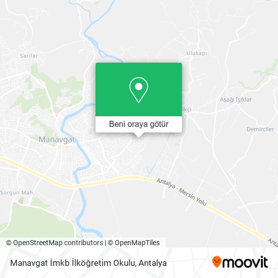 Manavgat İmkb İlköğretim Okulu harita