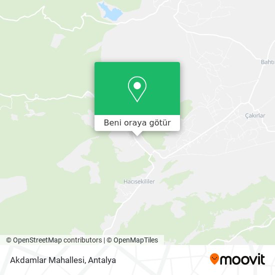 Akdamlar Mahallesi harita