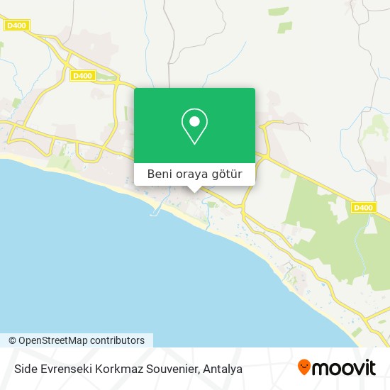 Side Evrenseki Korkmaz Souvenier harita