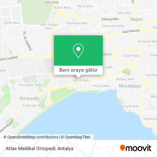 Atlas Medikal Ortopedi harita