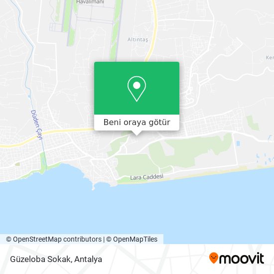 Güzeloba Sokak harita