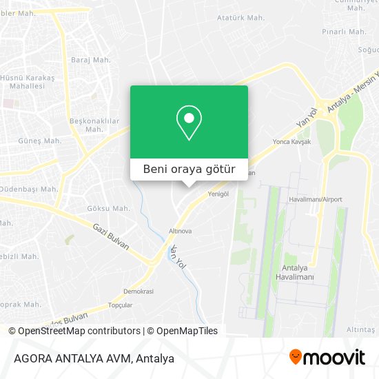 AGORA ANTALYA AVM harita