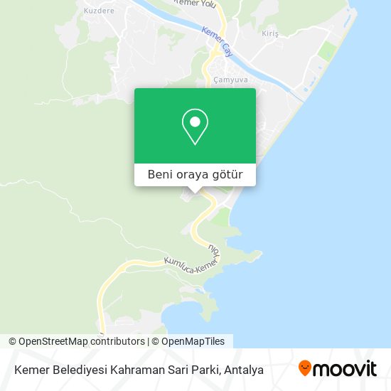 Kemer Belediyesi Kahraman Sari Parki harita