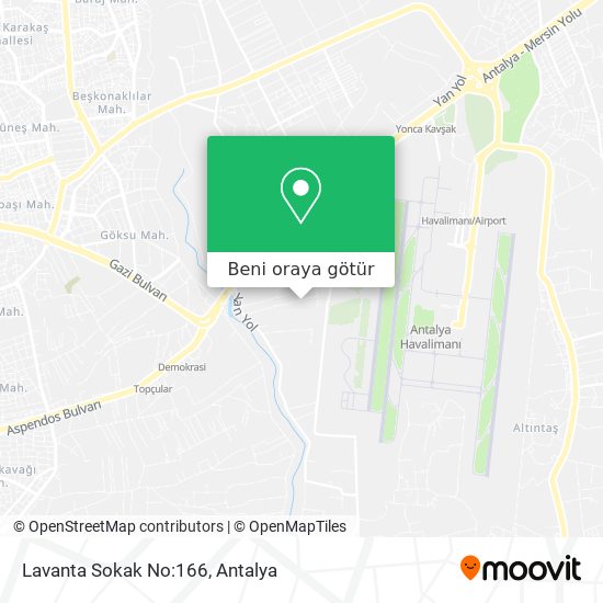 Lavanta Sokak No:166 harita