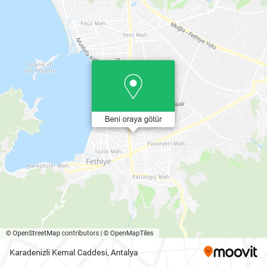 Karadenizli Kemal Caddesi harita